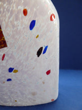 Load image into Gallery viewer, SWEDISH White &amp; Gold Satellite lARGE  KOSTA BODA Vase by Bertil Vallien. Signed to the base. 12 inches
