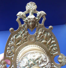 Load image into Gallery viewer, Antique Victorian Brass Inkwell with Original Glass Liner
