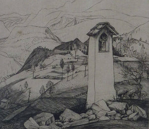 Robert Sargent Austin Cadore Line Engraving Signed Dated 1926