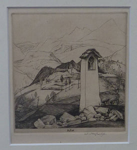 Robert Sargent Austin Cadore Line Engraving Signed Dated 1926