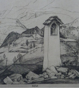 Robert Sargent Austin Cadore Line Engraving Signed Dated 1926