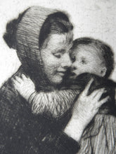 Load image into Gallery viewer, Original Pencil Signed Etching: William Lee Hankey. Mother and Child; 1920s
