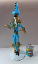 Load image into Gallery viewer, MASSIVE Vintage Italian Murano Glass Pierrot / Comdia Dell&#39; Arte Figurine by Franco Toffolo. 20 inches in height
