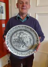 Load image into Gallery viewer, MASSIVE 14 inch Bjorn Wiinblad Wall Plate or Charger. From the Seasons Series: AUTUMN Nymolle Denmark, 1960s
