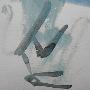 Scottish Art. GEORGE HAIG, 2nd Earl Haig (1918 - 2009) Original Abstract Watercolour Painting: Majorca II