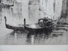 Load image into Gallery viewer, 1920s Original Etching by Sydney Mackenzie Litten (1887 - 1949). The Betrothal, Venice
