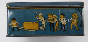 Rare 1930s THORNE'S Extra Super Creme Toffee Tin. Cute Image of Children with Balloons