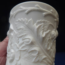 Load image into Gallery viewer, 1880S Antique Davidsons White Milk Glass Mug - Thistle Pattern
