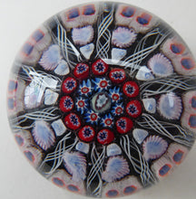 Load image into Gallery viewer, Scottish Glass - Strathearn Millefiori Canes and Latticino Ten Spoke Paperweight
