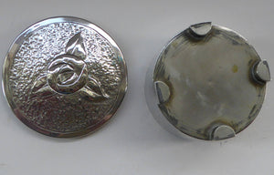 Pretty GLASGOW SCHOOL Lidded Circular Box with Glasgow Rose Motif. In the manner of Margaret Gilmour