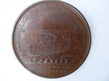 Load image into Gallery viewer, NELSON MEDAL. Extremely Rare Commemorative Bronze Davison Medal for the Battle of the Nile, 1798
