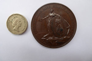NELSON MEDAL. Extremely Rare Commemorative Bronze Davison Medal for the Battle of the Nile, 1798