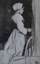 Load image into Gallery viewer, William Lee Hankey Etching Drypoint The Prayer Breton Peasant Girl
