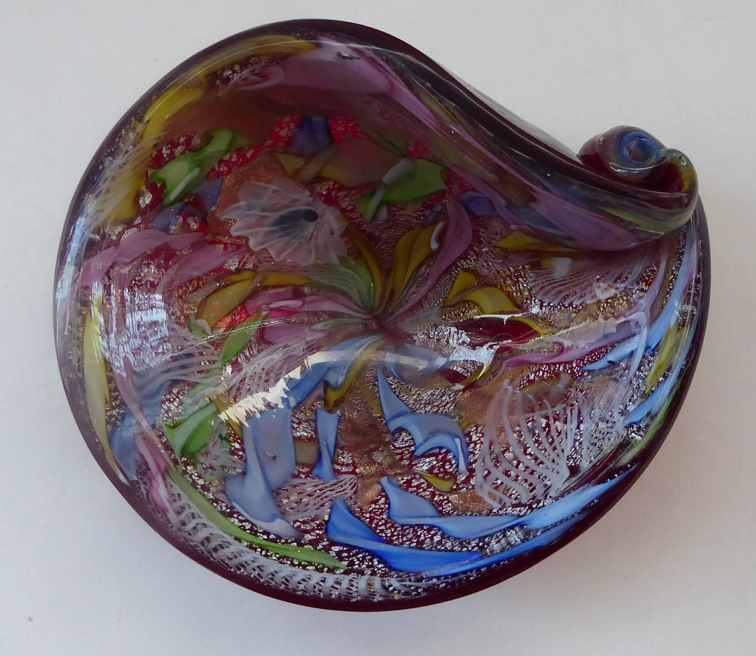 Vintage 1950s Murano Glass Bowl AVEM 