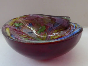 Vintage 1950s Murano Glass Bowl AVEM 