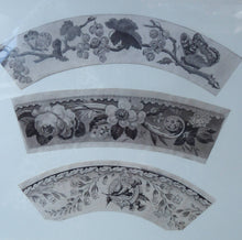 Load image into Gallery viewer, ORIGINAL GEORGIAN Watercolour.  RARE Early 19th Century Grisaille Floral Designs for Plate Border Decorations: F
