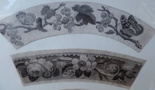 Load image into Gallery viewer, ORIGINAL GEORGIAN Watercolour.  RARE Early 19th Century Grisaille Floral Designs for Plate Border Decorations: F
