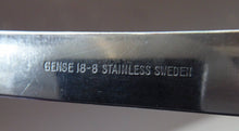 Load image into Gallery viewer, Vintage SWEDISH GENSE 1940s Stainless Steel THEBE Pattern Cutlery. Rare Four Piece Serving Set designed by Folke Arstrom
