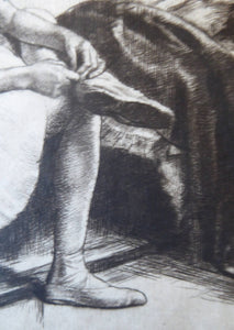 Herbert Johnson Harvey Child of the Ballet 1920s Etching