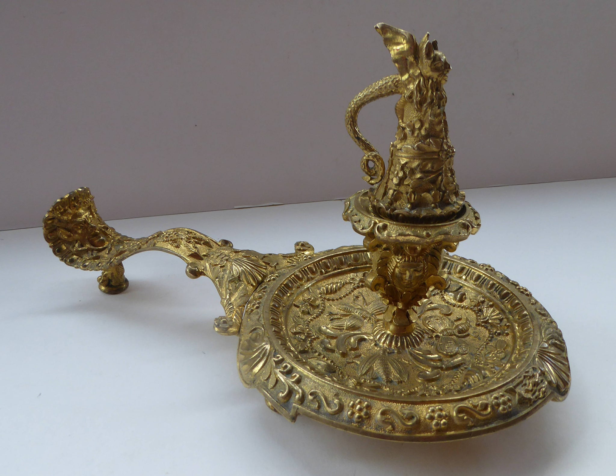 19th Century Brass Chamberstick – Saint Signora