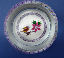Load image into Gallery viewer, CHRISTMAS ROBIN 1981. SCOTTISH Caithness Glass Faceted Paperweight
