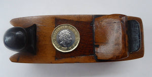 Antique NOVELTY Snuff Puzzle Box in the Shape of a Carpenter's Woodworking Plane
