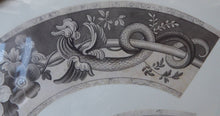 Load image into Gallery viewer, ORIGINAL GEORGIAN Watercolour.  RARE Early 19th Century Grisaille Floral Designs for Plate Border Decorations: H
