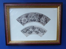Load image into Gallery viewer, ORIGINAL GEORGIAN Watercolour.  RARE Early 19th Century Grisaille Floral Designs for Plate Border Decorations: G
