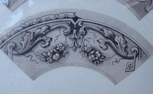 Load image into Gallery viewer, ORIGINAL GEORGIAN Watercolour.  RARE Early 19th Century Grisaille Floral Designs for Plate Border Decorations: G
