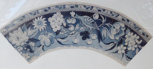 ORIGINAL GEORGIAN Watercolour.  RARE Early 19th Century Grisaille Floral Designs for Plate Border Decorations: B