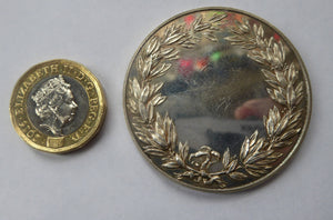 1950s Royal Horticultural Society Silver Medal / Medallion.  NO INSCRIPTIONS and in Excellent Condition