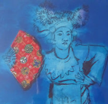 Load image into Gallery viewer, Scottish Art. George Donald Signed Screenprint. 1990s Night Dancer
