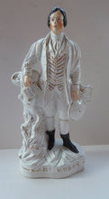 Load image into Gallery viewer, The Poet, ROBERT BURNS. Large  Antique Victorian Staffordshire Flatback Figurine of the Celebrated Scottish Poet. 13 1/4 inches
