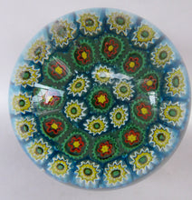Load image into Gallery viewer, GENUINE Fratelli Toso MURANO Millefiori Carpet Paperweight. 1960s with Original Toso Label. Excellent Condition
