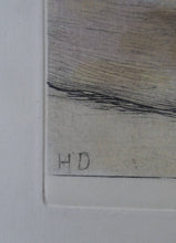 Load image into Gallery viewer, Herbert Thomas Dicksee Etching of West Highland Terrier Westie 1920s
