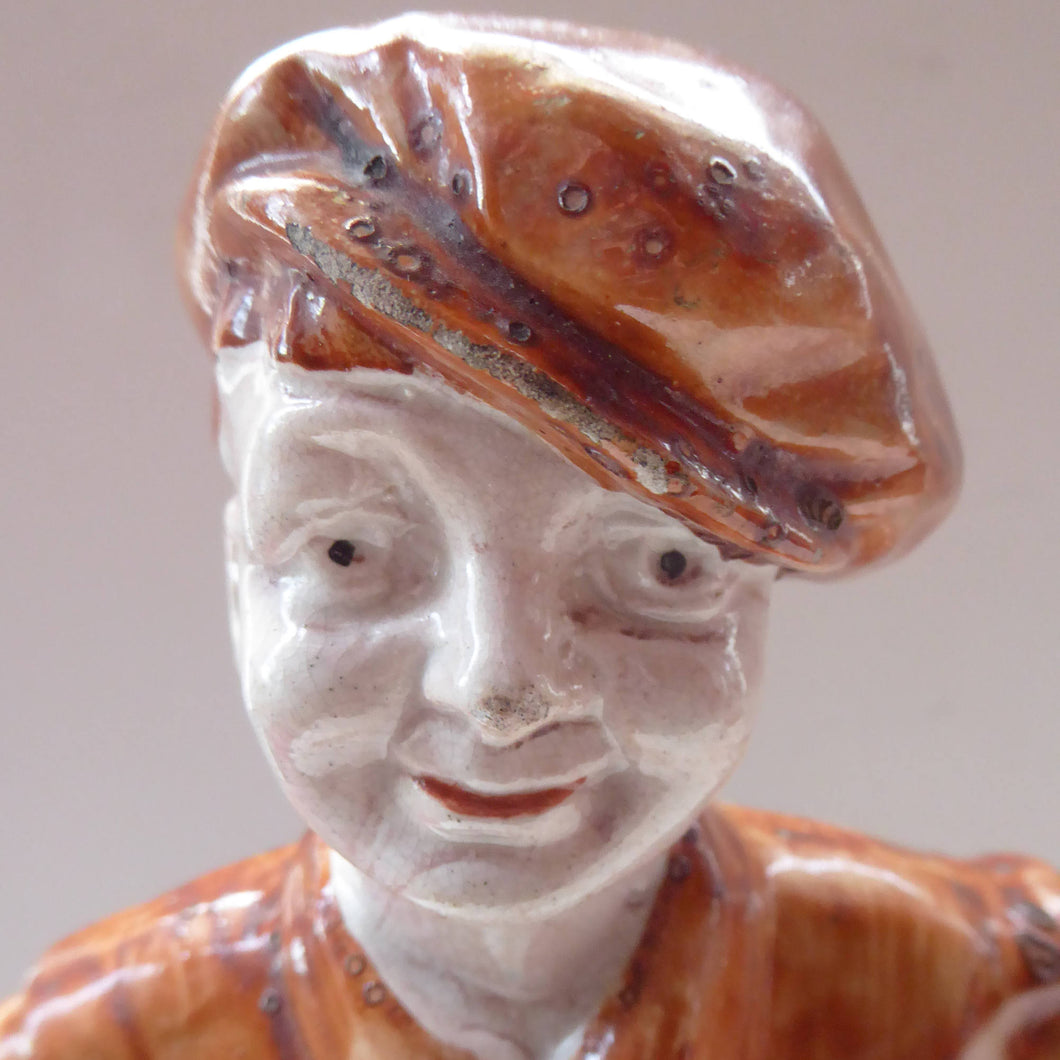 1920s Figurine of Wee Macgregor in Football Strip. Britannia Pottery, Glasgow