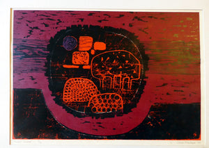 Scottish Art Colin Maclean Abstract Screemprint Present Island