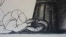 Load image into Gallery viewer, John Jack Kox Still Life Charcoal Drawing Scottish Art
