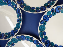 Load image into Gallery viewer, Rare Norwegian FIGGJO FLINT Saturn Pattern FOUR Dessert Plates: 8 inches. Kirsten Dekor Range;  1960s
