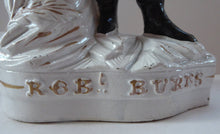 Load image into Gallery viewer, The Poet, ROBERT BURNS. Large  Antique Victorian Staffordshire Flatback Figurine of the Celebrated Scottish Poet. 13 1/4 inches
