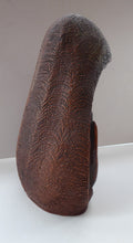 Load image into Gallery viewer, Vintage AMERICAN The Grail Studio Pottery Model of the Virgin Mark. With Grailville Paper Label and Signature.

