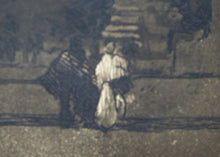 Load image into Gallery viewer, ALFRED EAST (1844  -1913). Rare Original Etching and Aquatint. The Villa D&#39;Este at Tivoli, Outside of Rome. Pencil Signed
