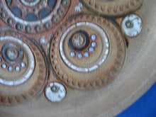 Load image into Gallery viewer, 1960s STUDIO POTTERY. Rare Large Newlyn Harbour Pottery Dish or Flat Bowl by Dennis Lane (Cornwall)
