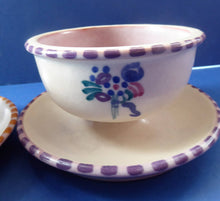 Load image into Gallery viewer, PAIR 1920s POOLE Carter, Stabler and Adams: Small Footed Bowls or Grapefruit Dishes
