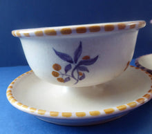 Load image into Gallery viewer, PAIR 1920s POOLE Carter, Stabler and Adams: Small Footed Bowls or Grapefruit Dishes
