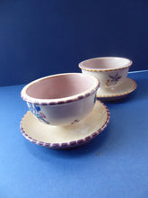 Load image into Gallery viewer, PAIR 1920s POOLE Carter, Stabler and Adams: Small Footed Bowls or Grapefruit Dishes
