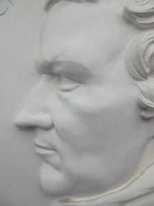 Plaster Portrait Medallsion of Greek Thomson by Alexander Stoddart