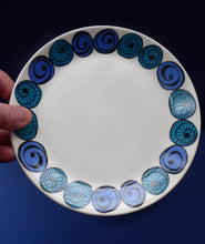 Load image into Gallery viewer, Rare Norwegian FIGGJO FLINT Saturn Pattern Side Plates: 6 3/4 inches. Kirsten Dekor Range;  1960s
