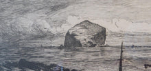 Load image into Gallery viewer, SCOTTISH ART. George Straton Ferrier (1852 - 1912). View of the Forth with the Bass Rock in the Distance. Etching on paper
