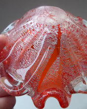 Load image into Gallery viewer, BAROVIER &amp; TOSO; Vintage 1950s Murano Art Glass Bowl with Silver Aventurine Inclusions on the Exterior
